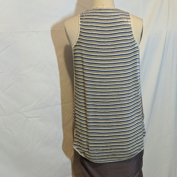 Theory striped sequin tunic tank - Picture 3 of 4